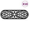vidaXL Stair Treads 10 pcs 25x75 cm Rubber