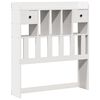 vidaXL Bookcase Bed without Mattress White 90x200 cm Solid Wood Pine