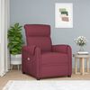 vidaXL Massage Chair Wine Red Fabric