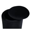 Venture Home Pouffe Limpen 32x32x40 cm Velvet Black