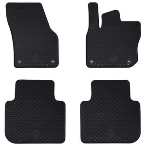 vidaXL Car Mat 4 pcs Black &Scaron;koda KODIAQ TDI Rubber