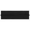 vidaXL Wall-Mounted Coat Rack Wall-mounted Black Oak 60 x 10.5 x 18 cm