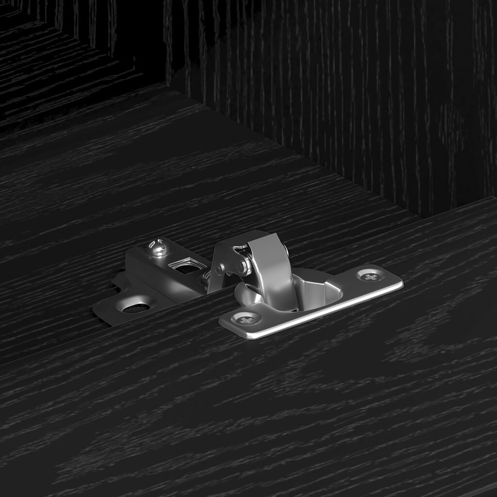 vidaXL TV Cabinet Black Oak 150x30x44,5 cm Engineered Wood