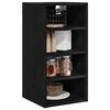 vidaXL Hanging Cabinet with Shelf Riga Black oak 30 x 29.5 x 60 cm