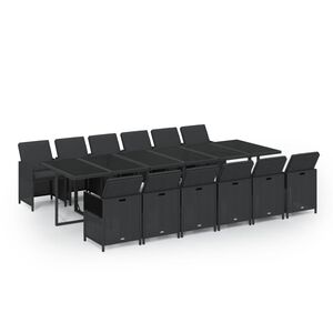 vidaXL Garden Dining Set | Black