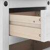 vidaXL Bedside Table with Drawer White 45 x 35 x 64 cm Solid Pine Wood
