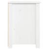 vidaXL Bedside Cabinet White 40x35x49 cm Solid Wood Pine