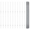 vidaXL Fence with Post Silver 1 x 50 m Steel