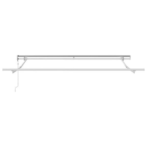 vidaXL Awning Manual White 3 x 2.5 m Metal