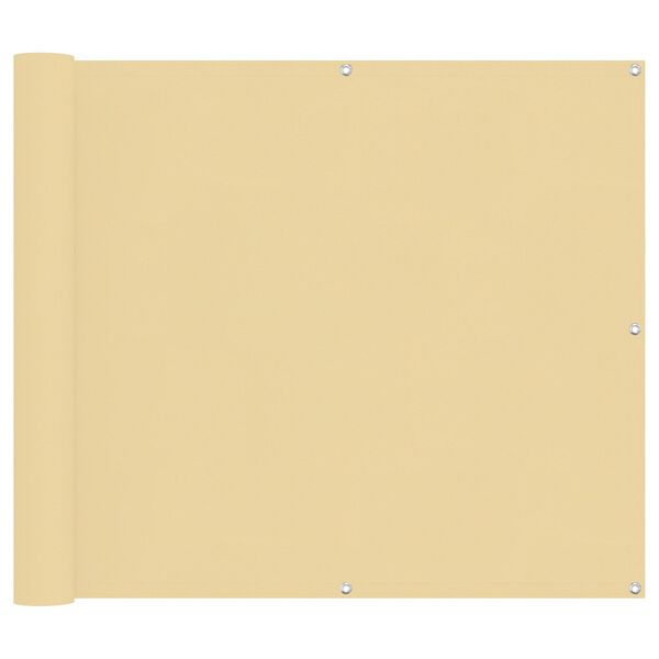 vidaXL Balcony Screen Sand 100 x 300 cm Oxford Fabric