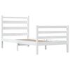 vidaXL Bed Frame without Mattress Solid Wood Pine 90x200 cm White