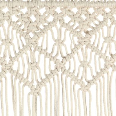 vidaXL Macrame Curtain 140x240 cm Cotton