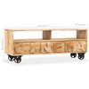 vidaXL TV Cabinet Solid Mango Wood 120x30x48 cm