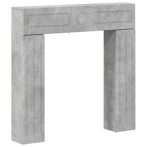 vidaXL Fireplace Surround Concrete Grey 102 x 18 x 100.5 cm