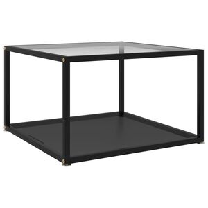vidaXL Coffee Table | Transparent and Black