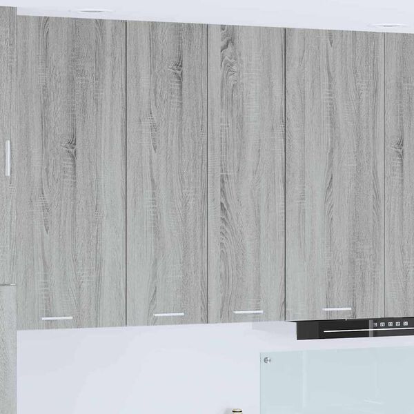 vidaXL Hanging Cabinet Grey Sonoma 60 x 31 x 100 cm Engineered Wood