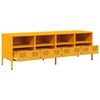 vidaXL TV Cabinet Mustard Yellow 135x39x43.5 cm Cold-rolled Steel