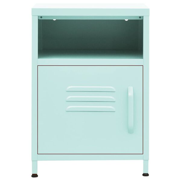 vidaXL Nightstand Mint 35x35x51 cm Steel