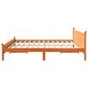 vidaXL Bed Frame without Mattress Wax Brown 200x200 cm Solid Wood Pine