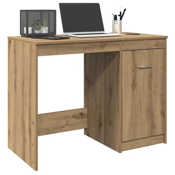 vidaXL Desk Artisan Oak 100x50x76 cm Engineered Wood