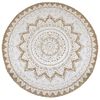 vidaXL Area Rug | Brown and white | 100% Jute | 240 cm | Reversible | Area Rug