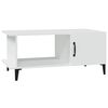 vidaXL Coffee Table | White | Engineered wood, metal | Small | Coffee Table