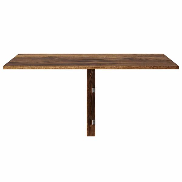 vidaXL Folding Wall Table Smoked Oak 100x60x56 cm Engineered Wood