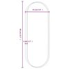 vidaXL Wall-mounted Mirror Gold 15x40 cm Oval