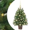 vidaXL Artificial Christmas Tree with 150 LEDs Green 75 cm PE and PVC