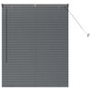 vidaXL Window Blind with Curtains Manual Dark grey Aluminium