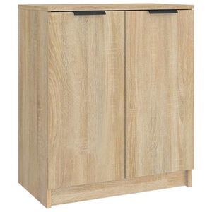 vidaXL Shoe Cabinet Sonoma Oak 59x35x70 cm Engineered Wood