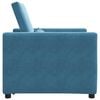 vidaXL Single Sofa Bed Reclining Blue 90 x 165 x 87 cm Velvet