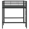 vidaXL Kids'Loft Bed Frame Black 79.5 x 200 cm Steel