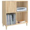 vidaXL Record Cabinet Sonoma Oak 84.5x38x89 cm Engineered Wood