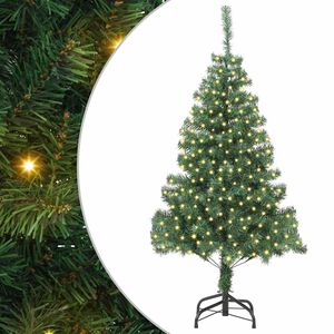 vidaXL Christmas Tree with 300 LEDs with Stand Green 180 cm PVC