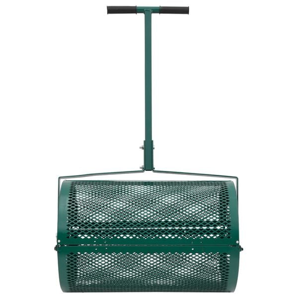 vidaXL Compost Spreader 75L Green Ø40x60 cm Steel