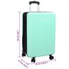 vidaXL Suitcase Folding Mint green 43 x 27 x 66 cm ABS Plastic