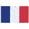 vidaXL France Flag | Blue, White, Red | 68D 100% Polyester | 90x150 cm | Durable