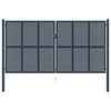 vidaXL Fence Gate Anthracite 404x200 cm Steel