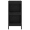 vidaXL Book Cabinet Black Oak 40 x 30 x 86.5 cm Engineered Wood