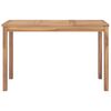 vidaXL Garden Dining Table 120x70x77 cm Solid Teak Wood
