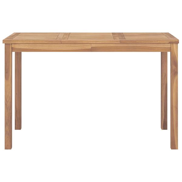 vidaXL Garden Dining Table 120x70x77 cm Solid Teak Wood