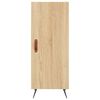 vidaXL Highboard Sonoma Oak 34.5x34x180 cm Engineered Wood