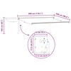 vidaXL Electric Retractable Awning White 3 x 2.5 m