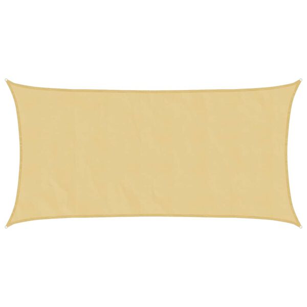 vidaXL Sun Shade Sail Sand 4.5x2.5 m 100% Polyester Oxford