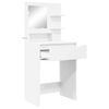 vidaXL Bedroom Dressing Tables with Drawer White 80 x 39.6 x 135 cm