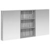 vidaXL Bathroom Cabinet Set 3 pcs 120 x 10.5 x 60.5 cm Engineered wood