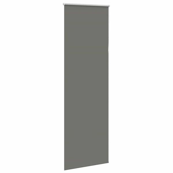 vidaXL Roller Blind Blackout Grey 75x210 cm Fabric Width 70.7 cm Polyester