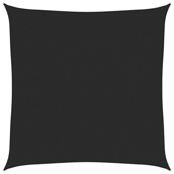vidaXL Sunshade Sail 160 g/m&sup2; Black 4.5x4.5 m HDPE