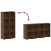vidaXL Book Cabinet/Sideboard Brown Oak 66x30x130 cm Engineered Wood
